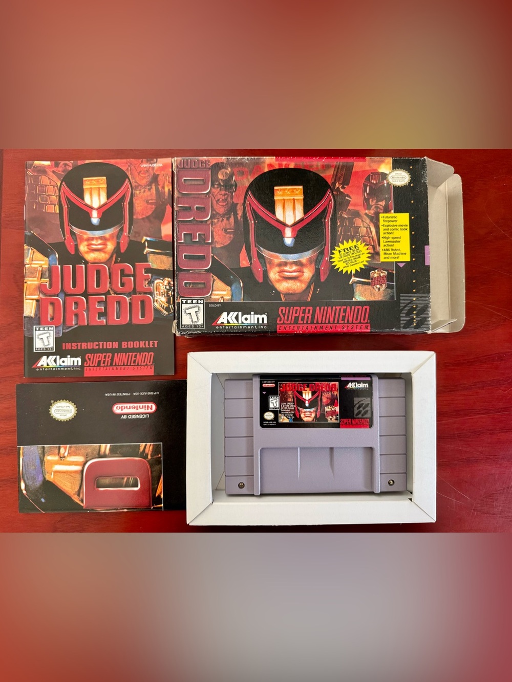 early/original North American SNES release of Judge Dredd from 1995